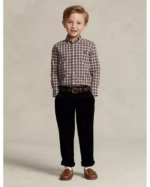 Polo Ralph Lauren Boys' Plaid Poplin Shirt - Little Kid