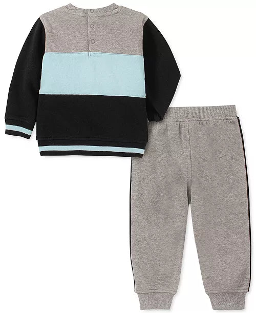Calvin Klein Baby Boys Sweatshirt & Jogger Pants Fleece Set