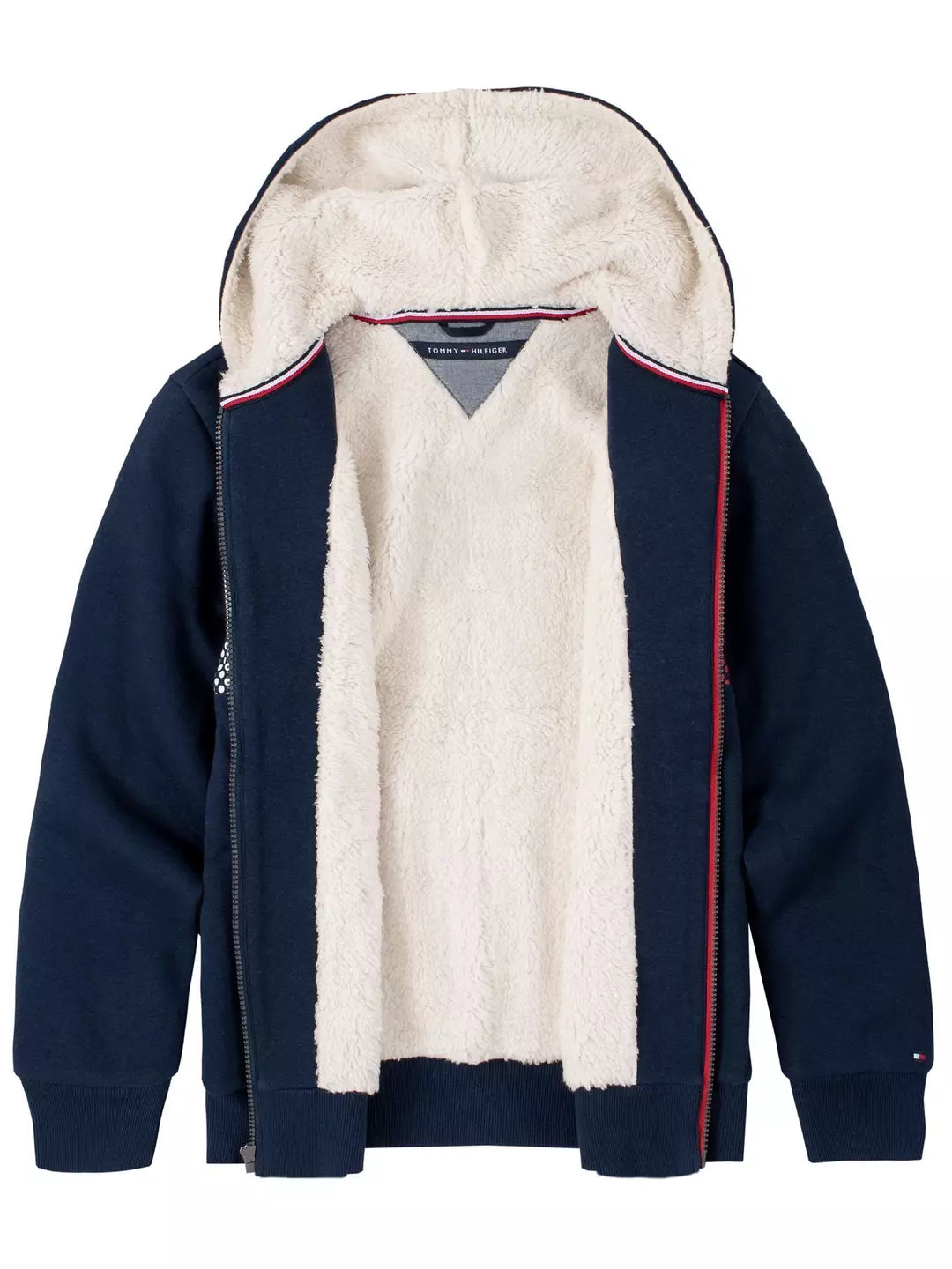 Tommy Hilfiger Boys' Knockout Logo Sherpa Hoodie