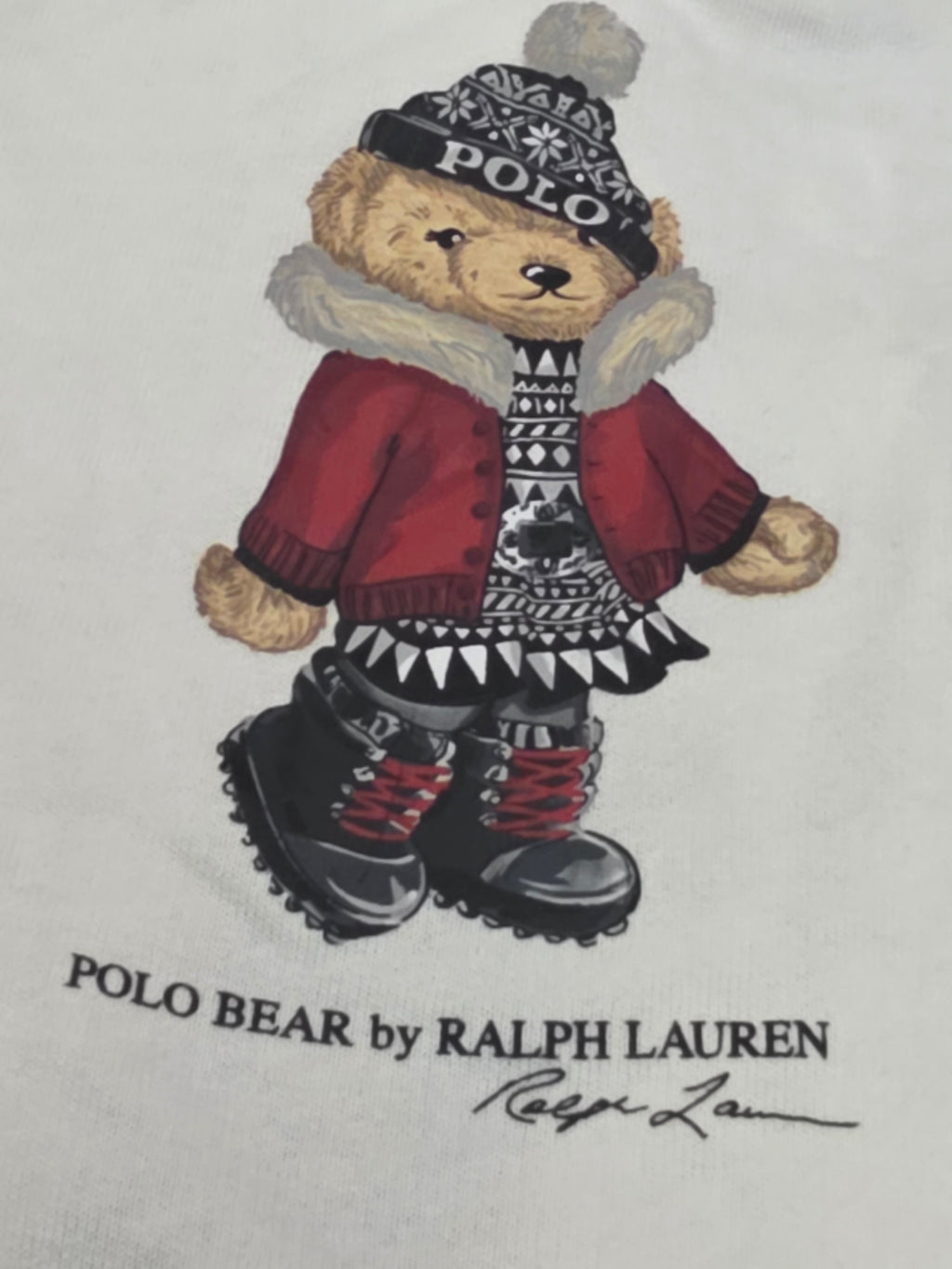 POLO RALPH LAUREN Bear-print long-sleeve dress set