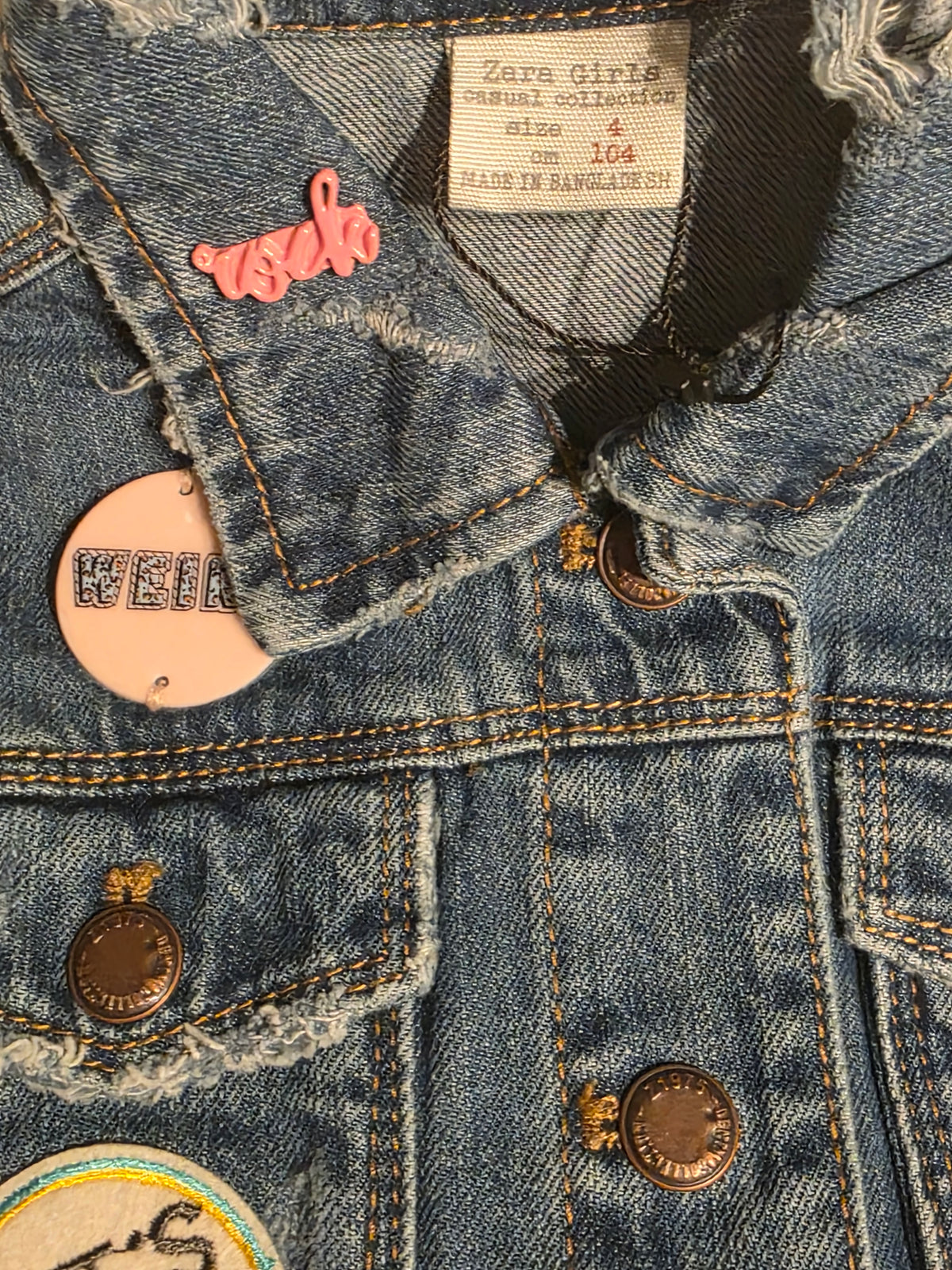 Zara Denim Jacket with Patches