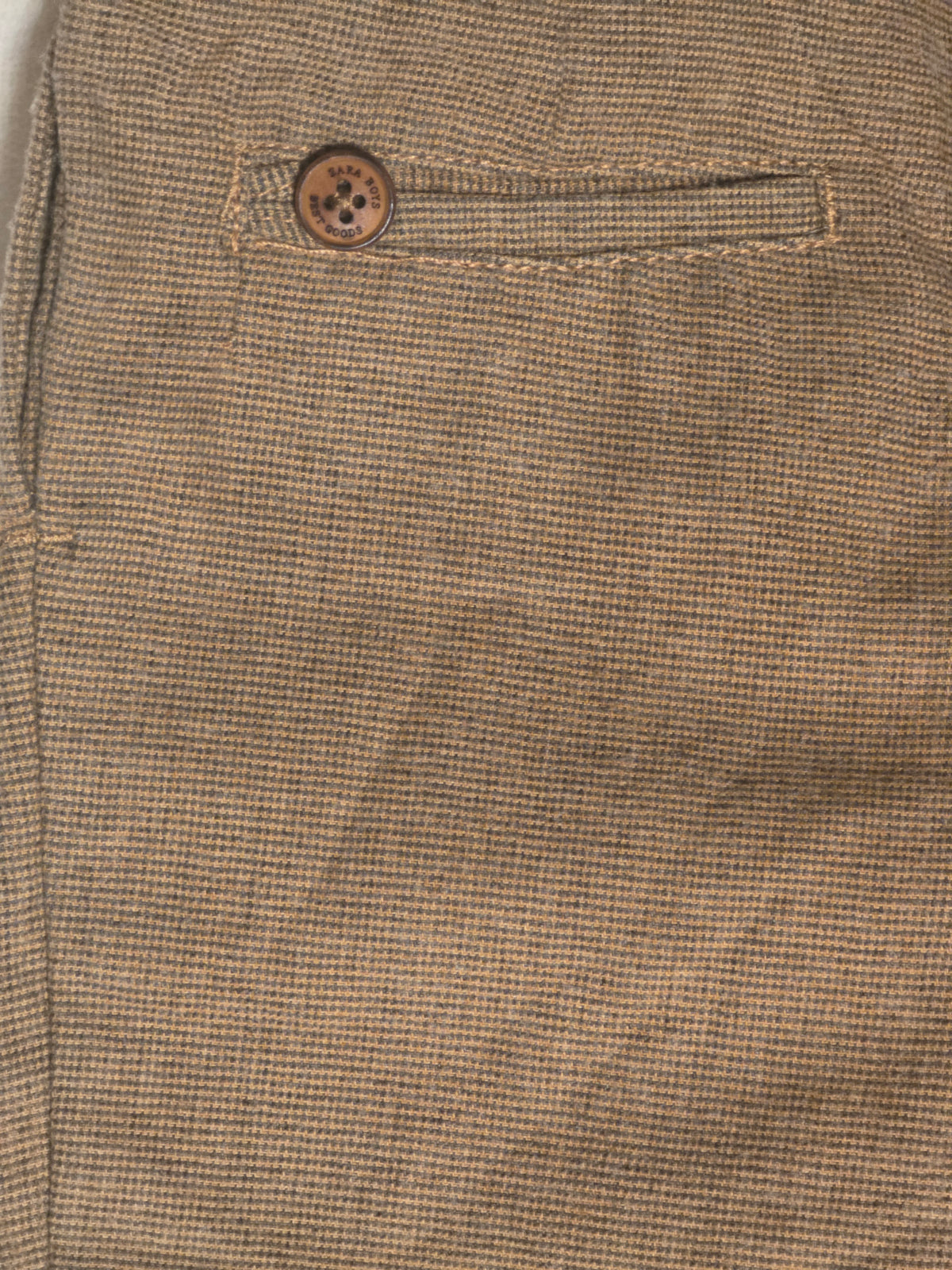 ZARA Textured Pleated Trousers