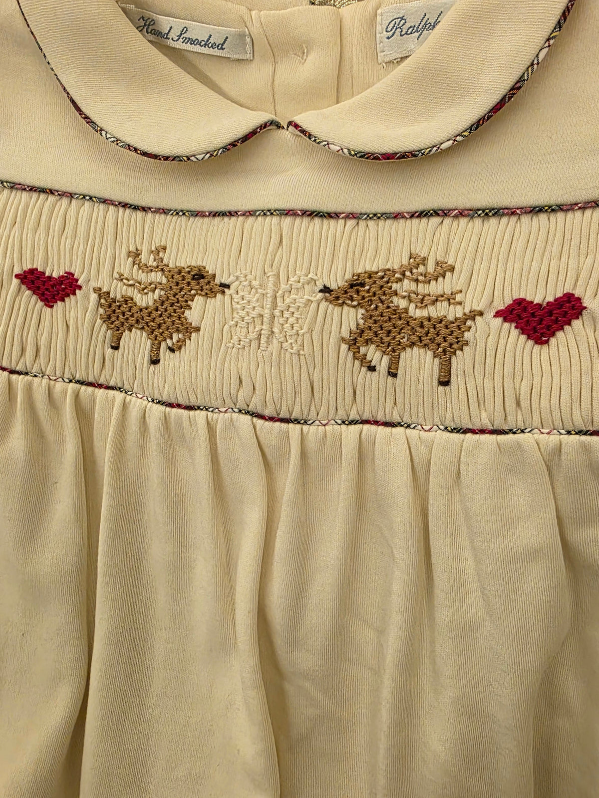 Ralph Lauren Baby Girls' Hand Embroidered Organic Cotton Coverall