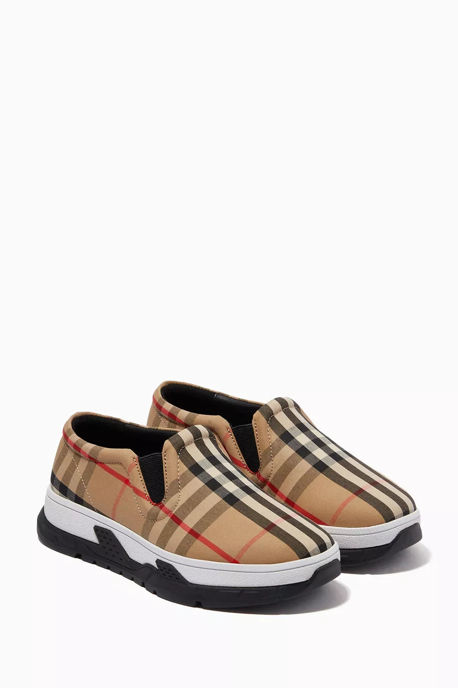Burberry Slip-on Sneakers in Vintage Check Cotton