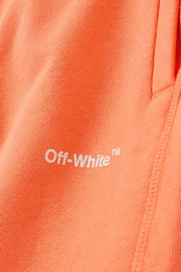 Off-White Kids Orange Shorts