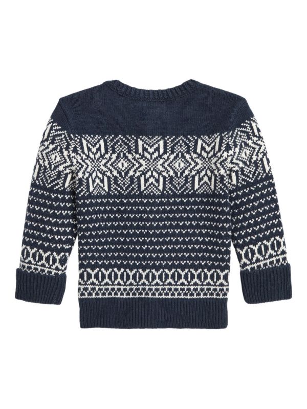 POLO RALPH LAUREN KIDS patterned cardigan