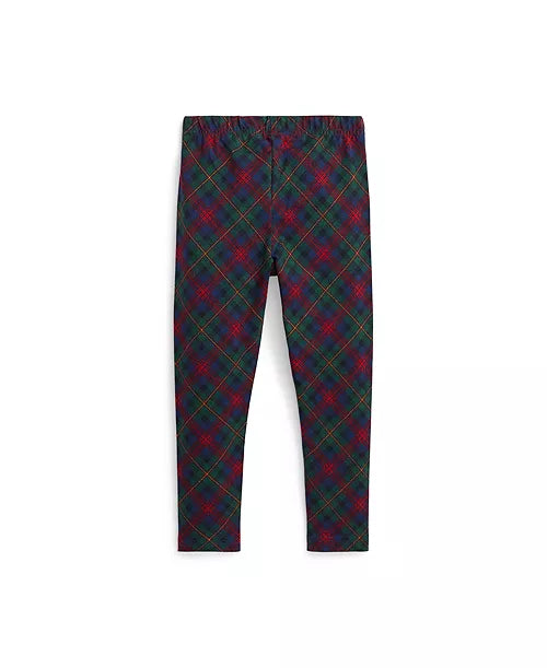 Polo Ralph Lauren Toddler and Little Girls Plaid Stretch Jersey Leggings