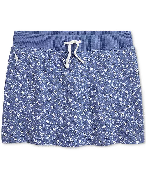 Polo Ralph Lauren Little Girls Floral Quilted Double-Knit Skirt