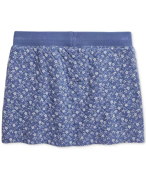 Polo Ralph Lauren Little Girls Floral Quilted Double-Knit Skirt