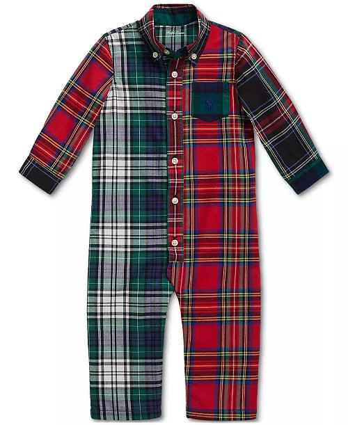 Polo Ralph Lauren Baby One-Piece Cotton Plaid Coverall