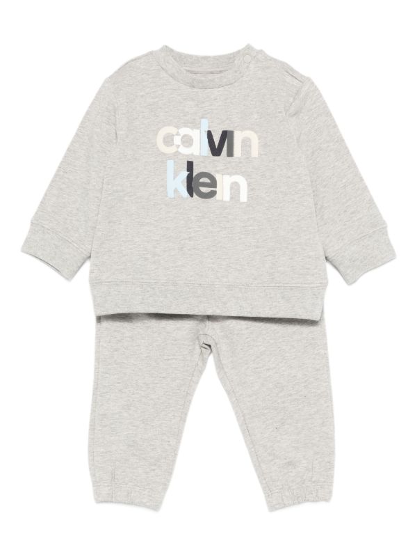 Calvin Klein Kids logo-print tracksuit set