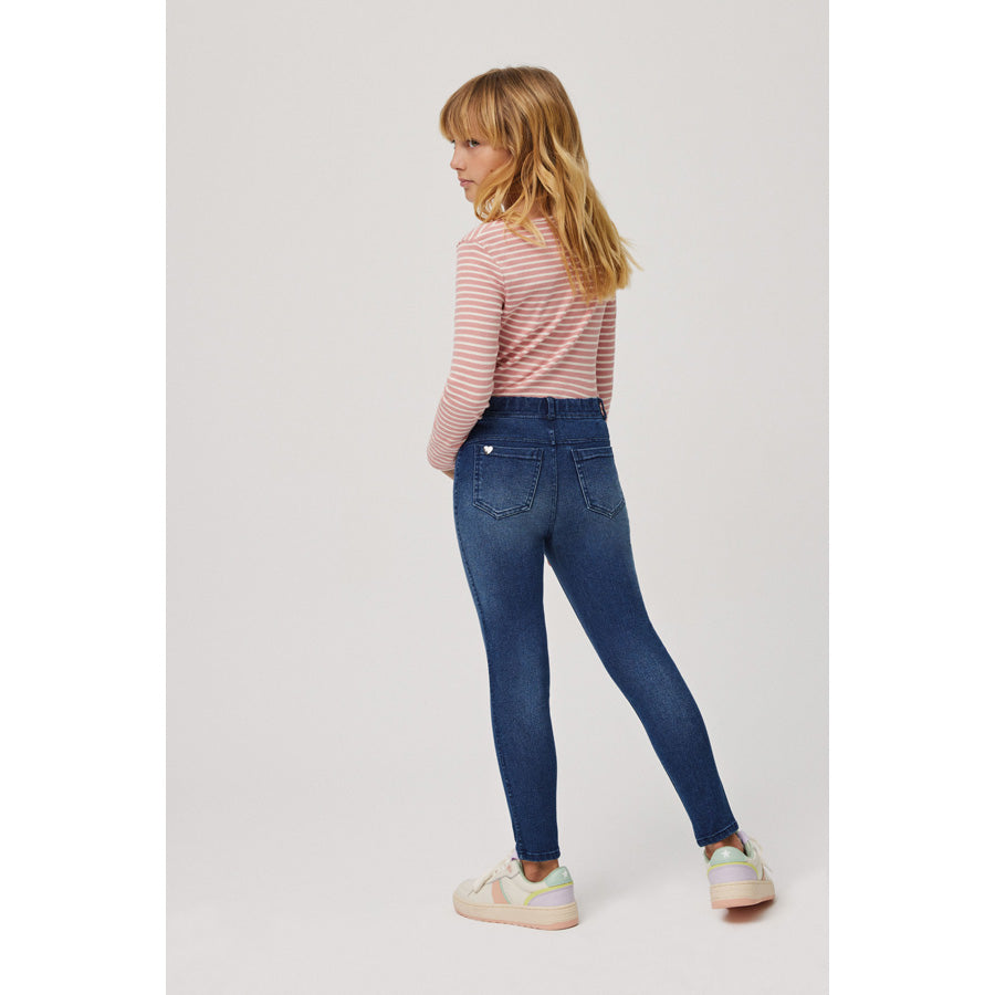 YSABEL MORA CHILDREN'S NAVY LEGGINGS JEANS