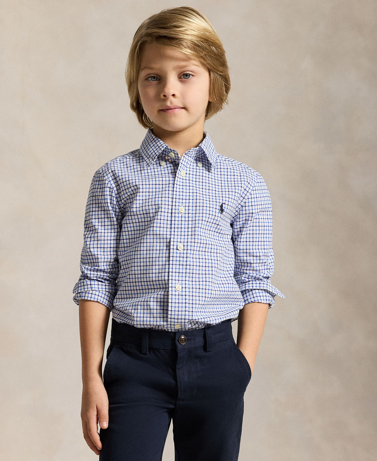 Polo Ralph Lauren Toddler and Little Boys Plaid Cotton Shirt