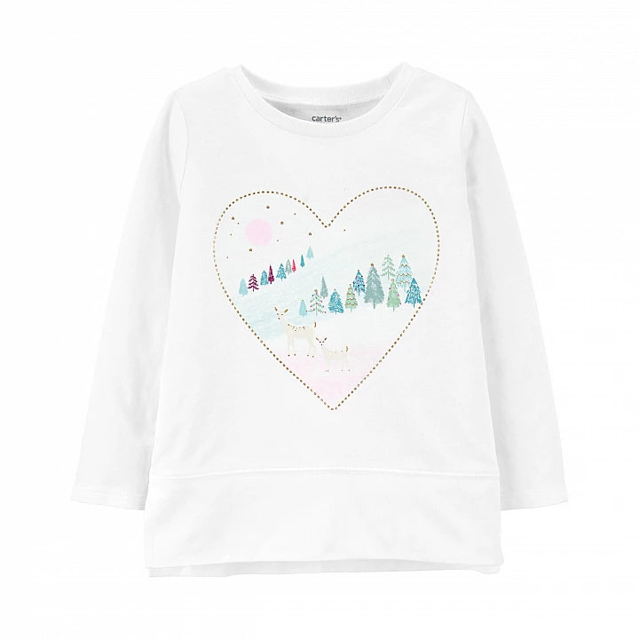 Carter's Children's Blouse with Heart Print