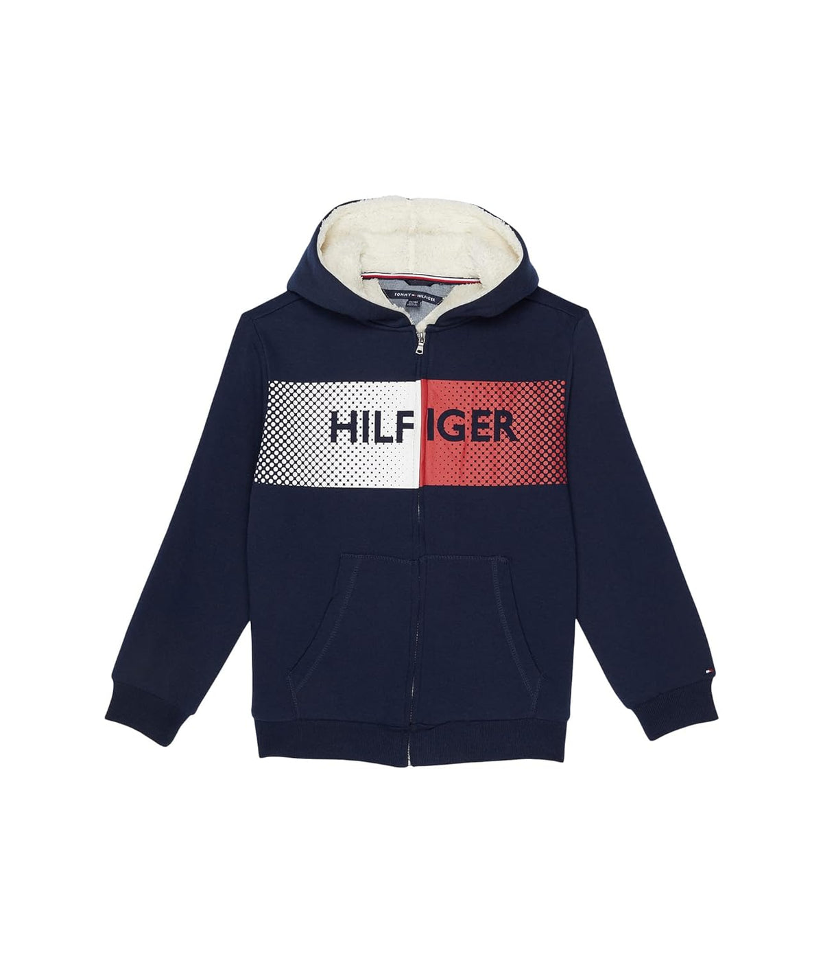Tommy Hilfiger Boys' Knockout Logo Sherpa Hoodie