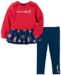 Tommy Hilfiger Baby Girls 2-Pc. Floral-Print Peplum Tunic & Leggings Set
