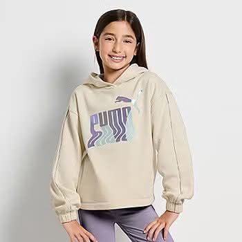 Puma Kids' Logo Fleece Hoodie