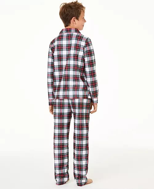 Matching Kids Stewart Plaid Pajama Set