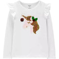 Carter's Kids Girls Unicorn Flip Sequin Long Sleeve Shirt