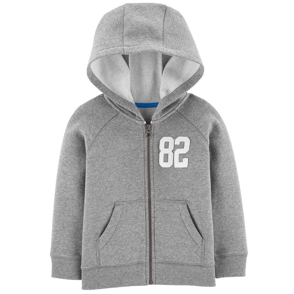 Carter's Zip Up Fleece Lined Hoodie - Toddler Boy
