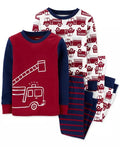 Carter's Baby Boys 4-Pc. Snug-Fit Cotton Fire Truck Pajamas Set