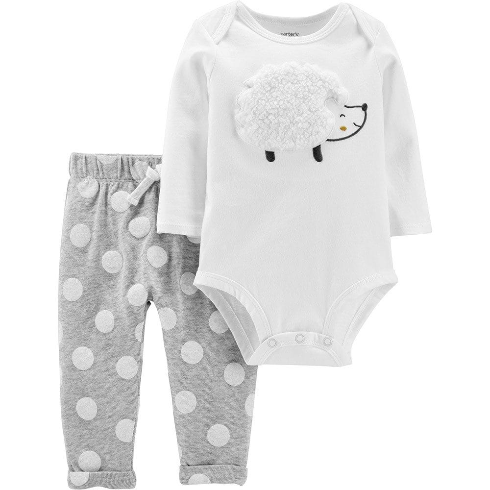 Carter's 2-Piece Hedgehog Bodysuit Pant Set- Baby Girls