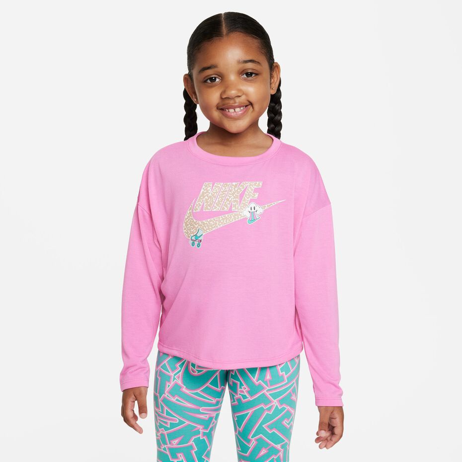 Nike Notebook Print Long Sleeve Knit Top