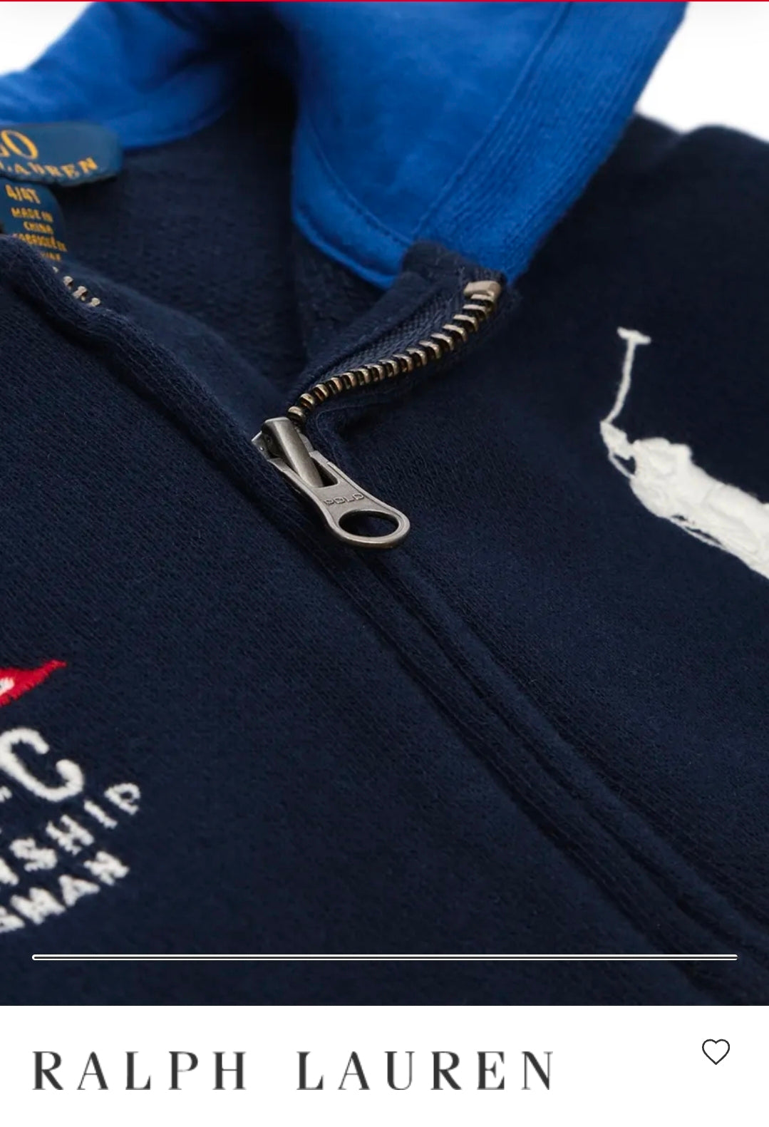 Polo Ralph Lauren Nautical Flag Zip Hoodie