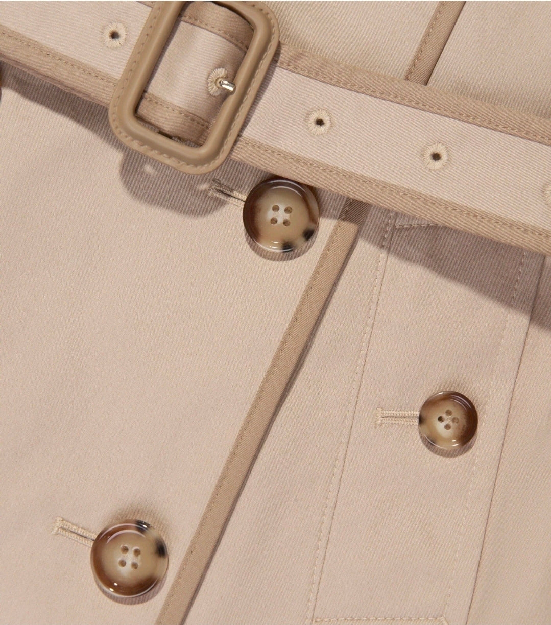 Burberry Girls Belted Long Trench Coat