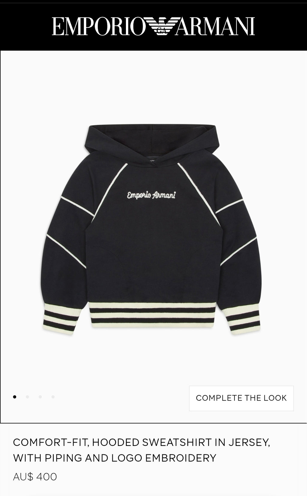 Emporio Armani Hooded sweatshirt