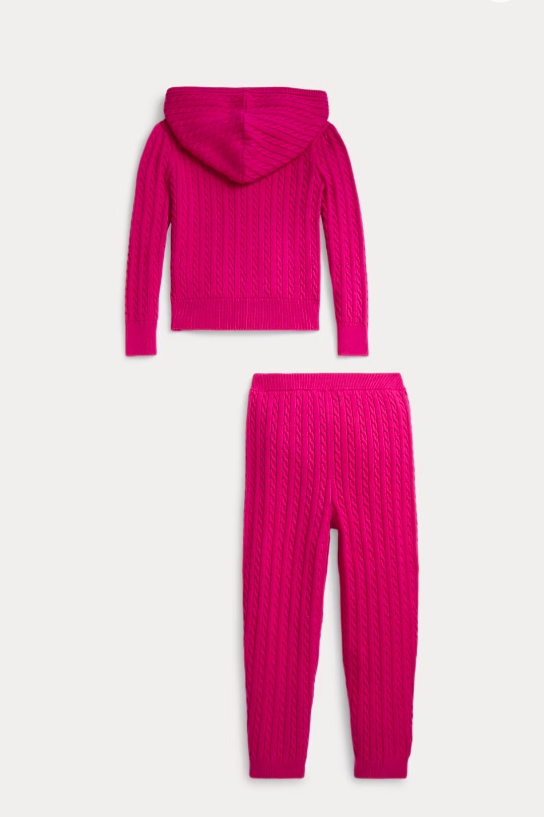 Polo Ralph Lauren Mini-Cable Full-Zip Hoodie & Pant Set