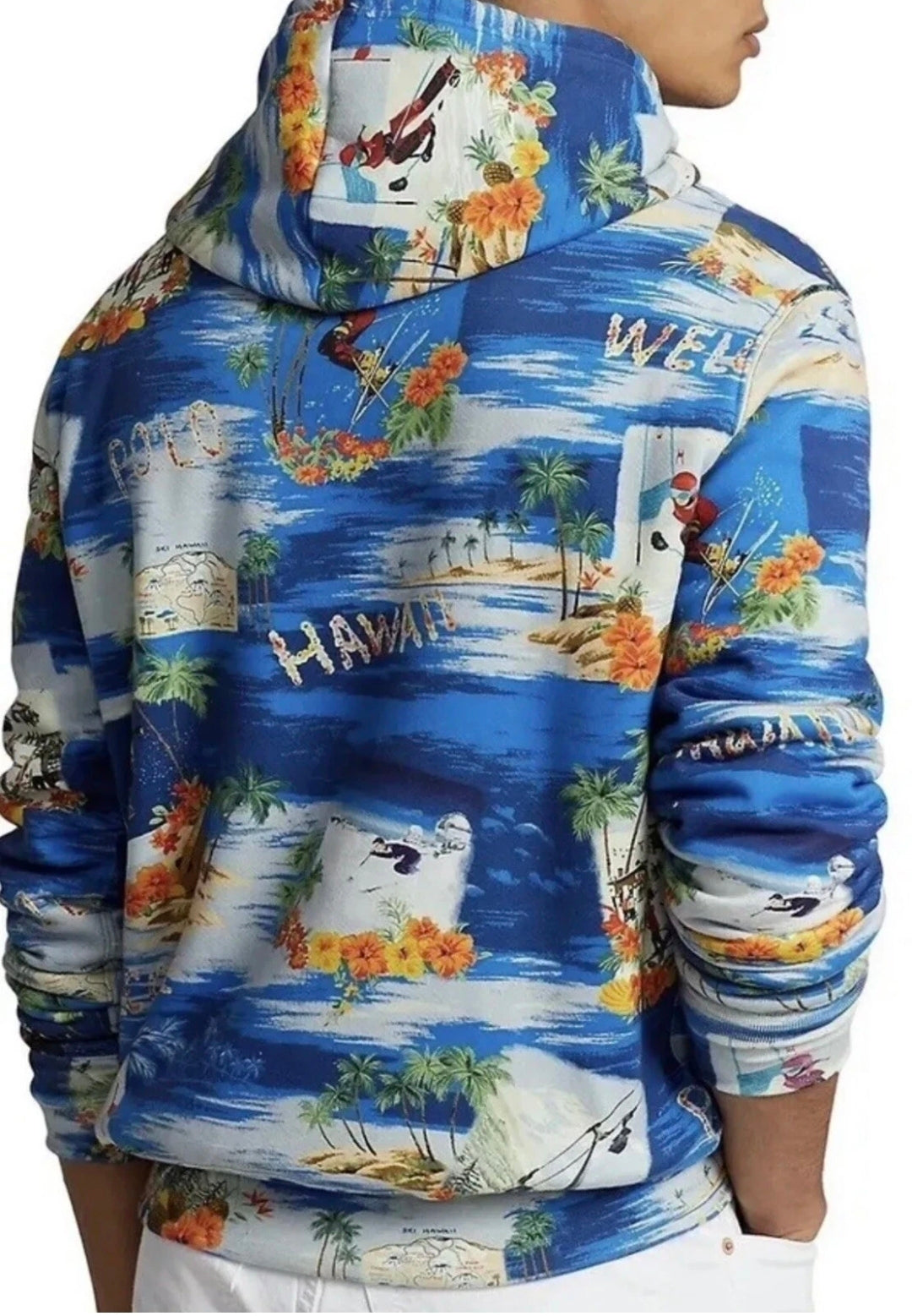 Polo Ralph Lauren Unisex Tropical Ski Print Fleece Hoodie