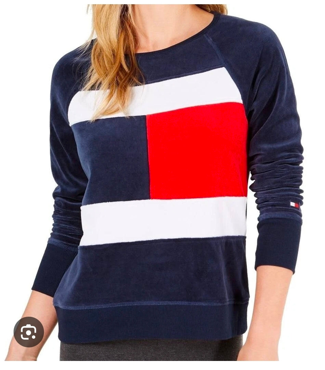 Tommy Hilfiger Sport Dark Navy Velour Tracksuit Set