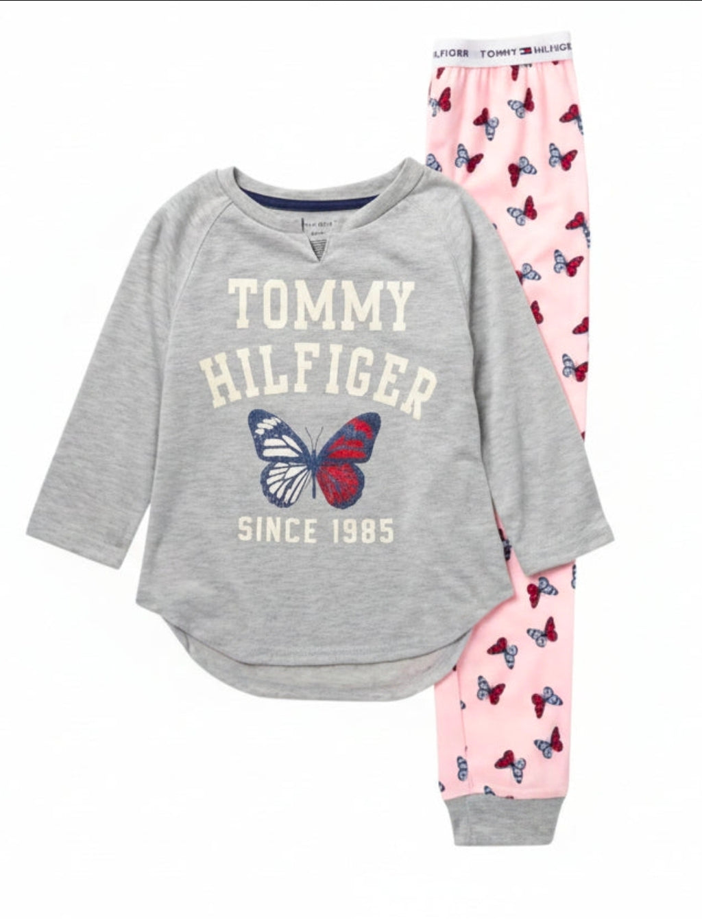 Tommy Hilfiger Girls' 2 Piece Sleepwear Sets