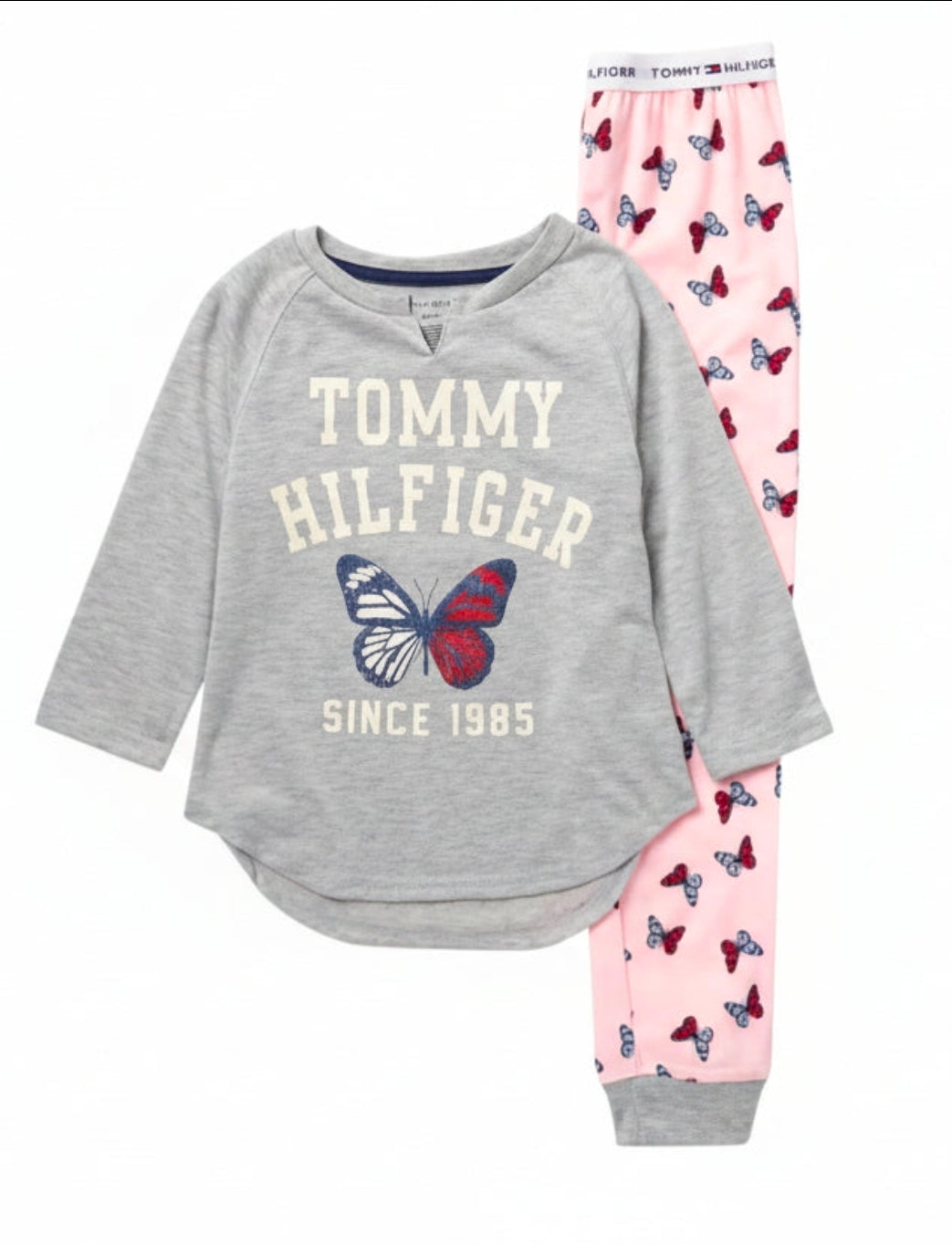 Tommy Hilfiger Girls' 2 Piece Sleepwear Sets