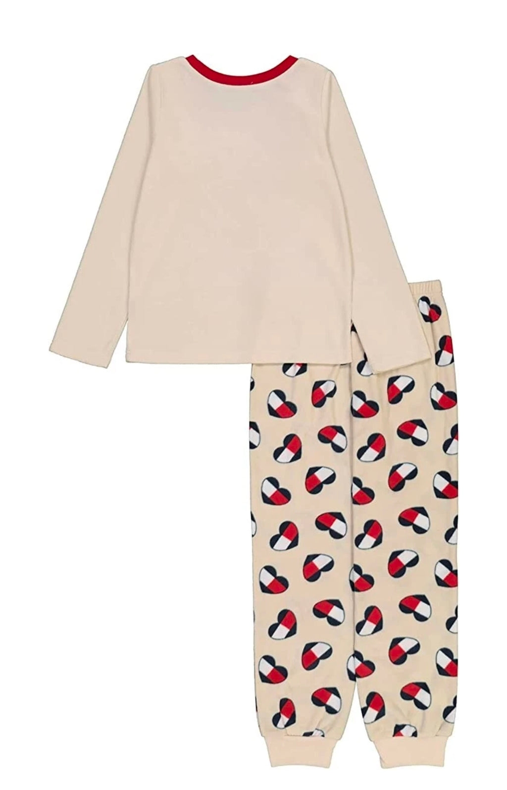 Tommy Hilfiger Girls Heart Flannel Pajama Set