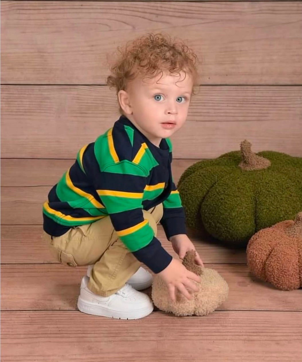 Ralph Lauren striped fleece v-neck cardigan