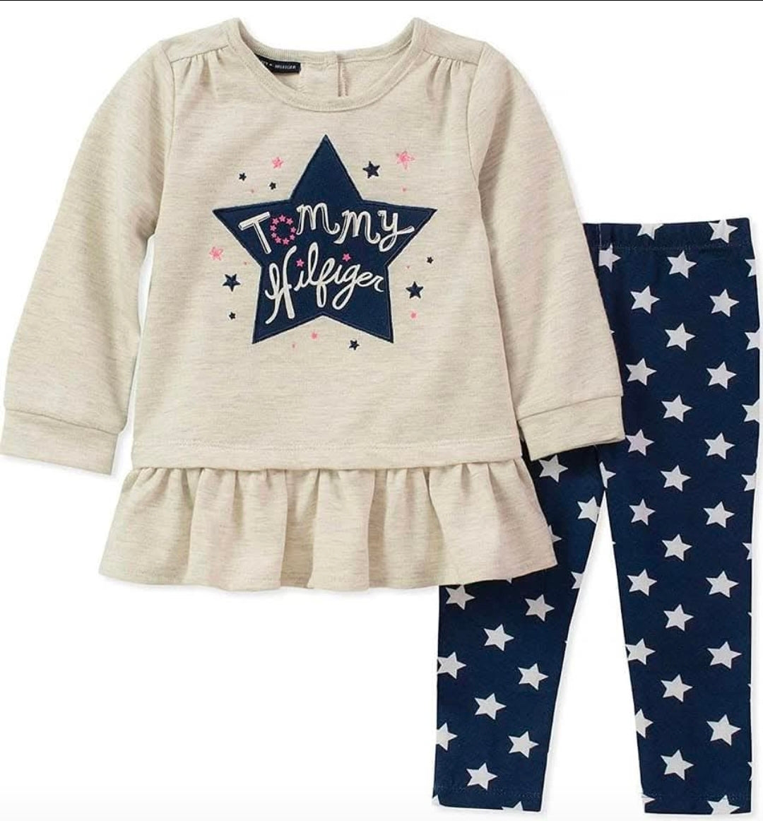 Tommy Hilfiger girls 2 Pieces Legging Set