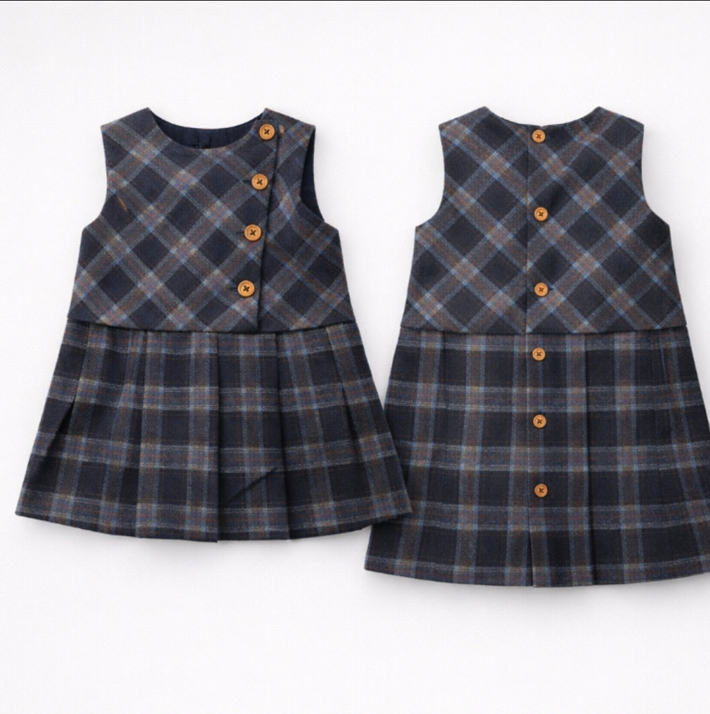 Zara Baby Girl Checked Sleeveless Dress