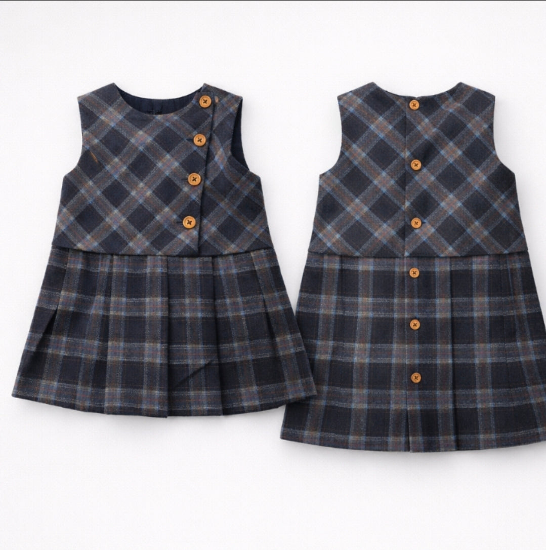 Zara Baby Girl Checked Sleeveless Dress
