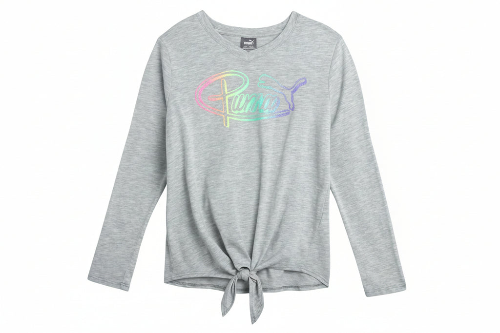 PUMA Girls' Active Long Sleeve Shirt