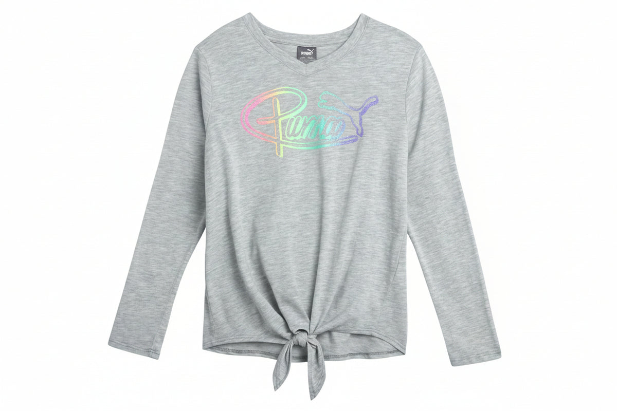PUMA Girls' Active Long Sleeve Shirt