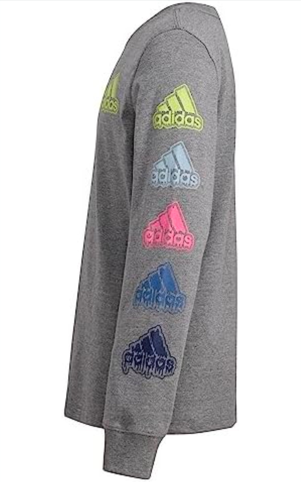 adidas Boys' Long Sleeve Cotton Small Bos Logo T-Shirt