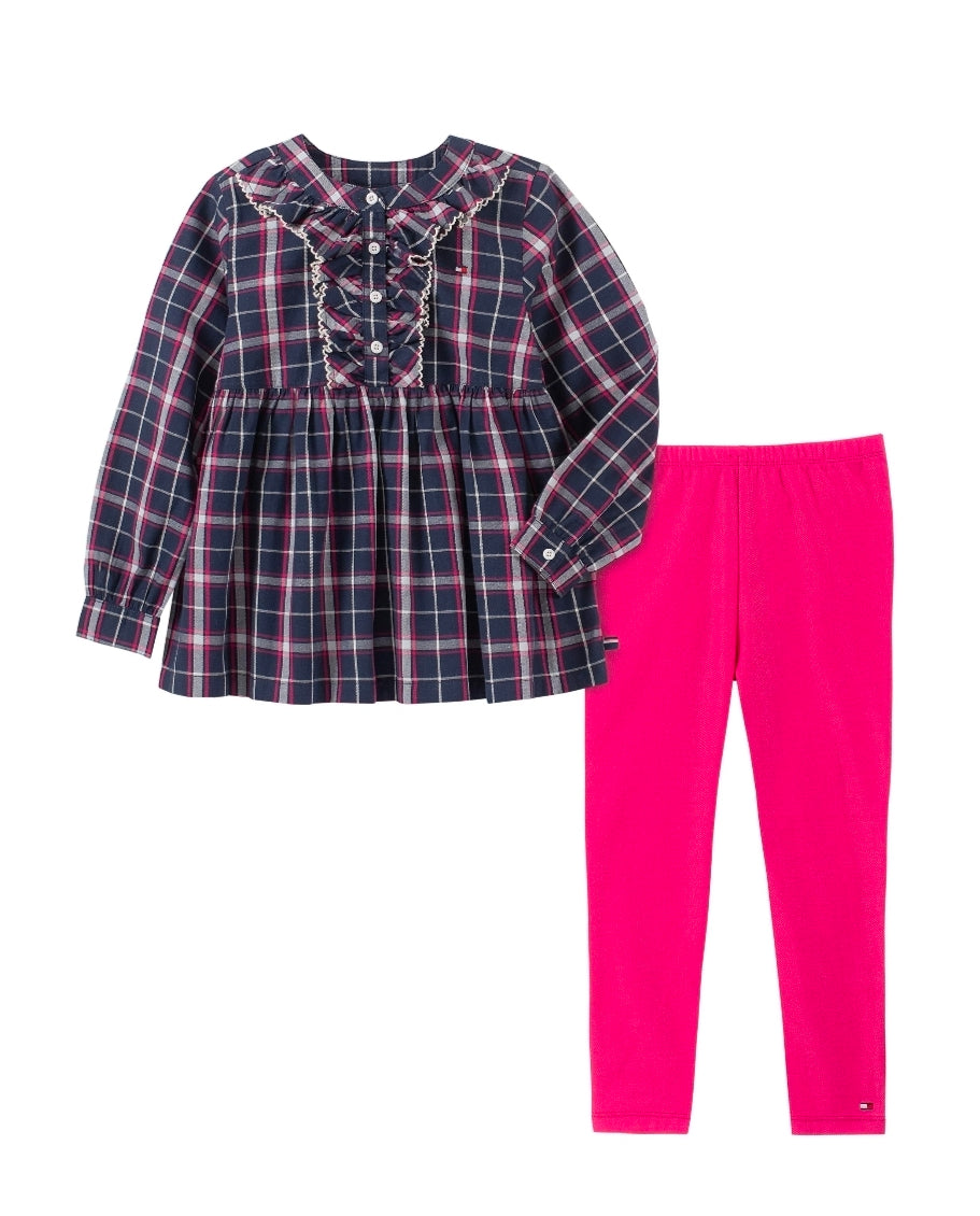 Tommy Hilfiger Girls' 2 Pieces Leggings Set