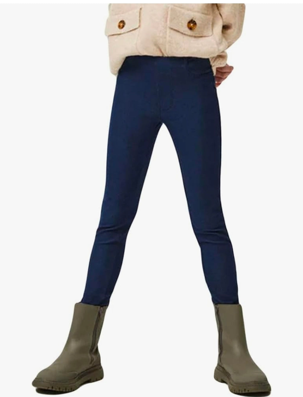 Ysabel Mora Girls' jeans effect leggings