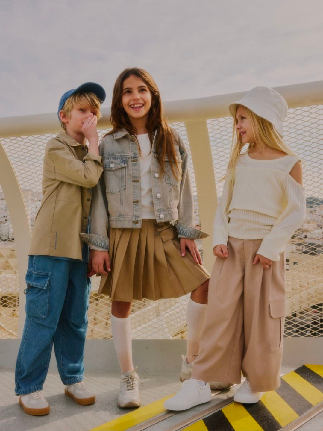 Reserved – Girls Beige Culotte Trousers