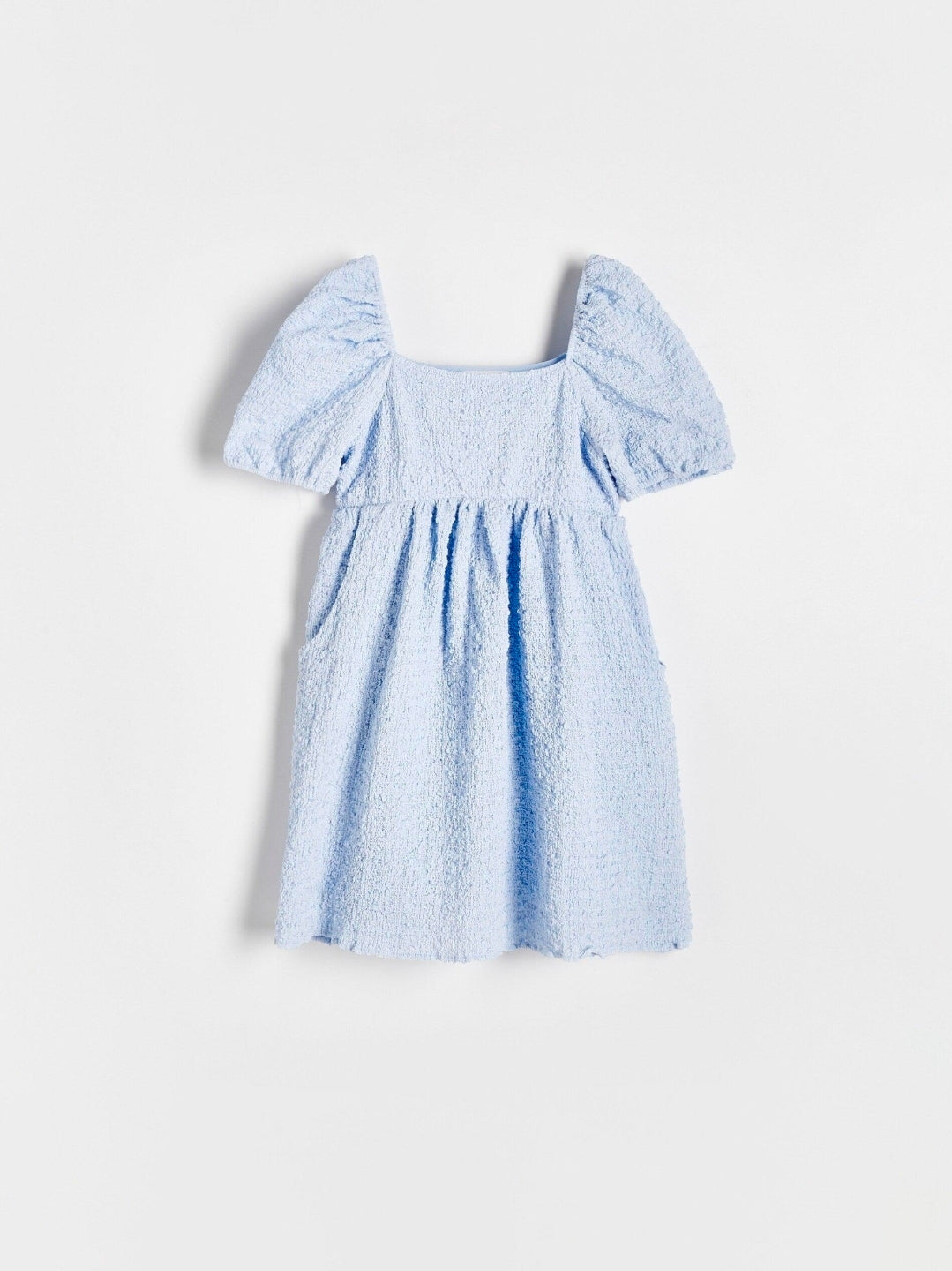 Reserved Girls Dress with Puff Sleeves and Smocked Bodice
