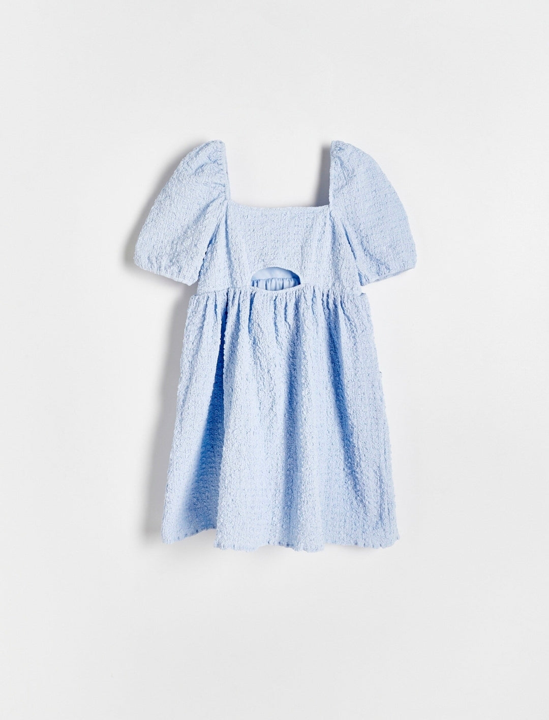 Reserved Girls Dress with Puff Sleeves and Smocked Bodice