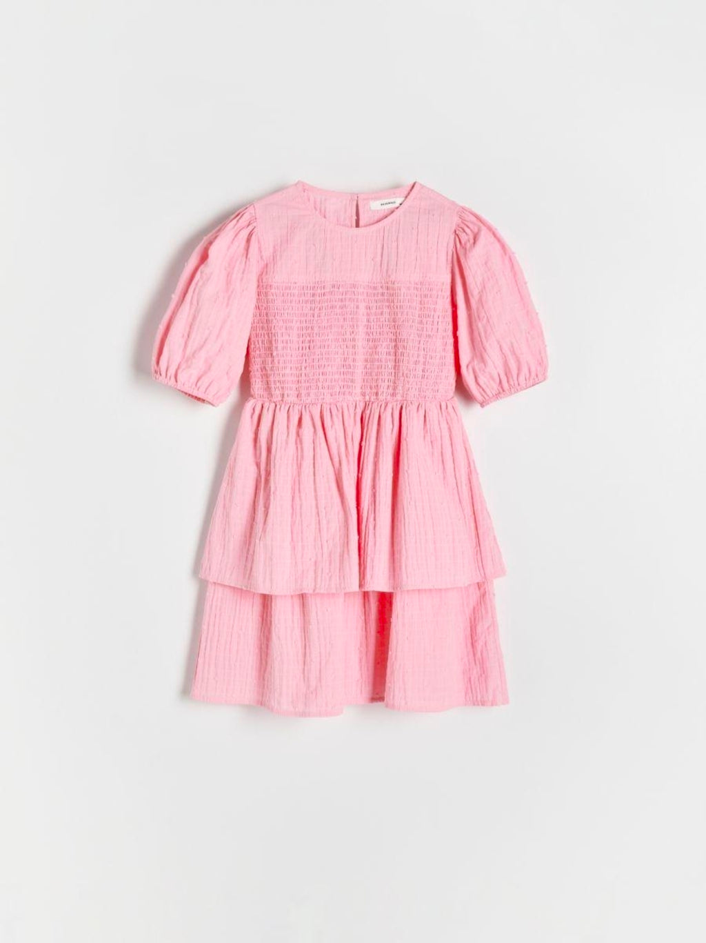 Reserved Girls Pink Cotton Ruffle Dress