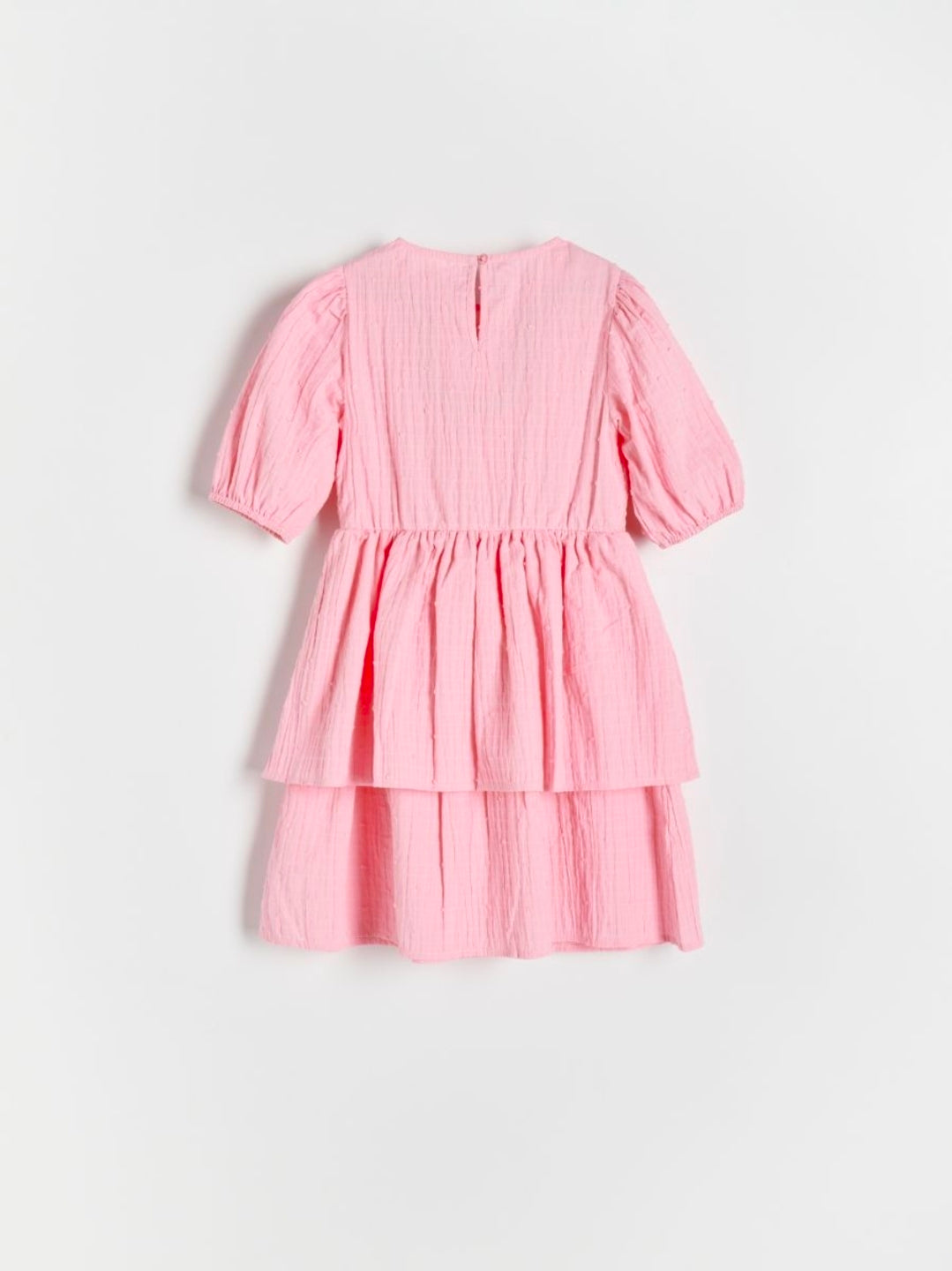 Reserved Girls Pink Cotton Ruffle Dress